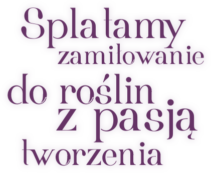 Splatamy zamiłowanie do roślin z pasją tworzenia